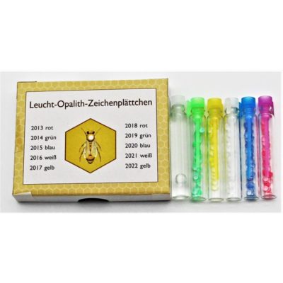 Leucht Opalith Zeichenplättchen Garnitur