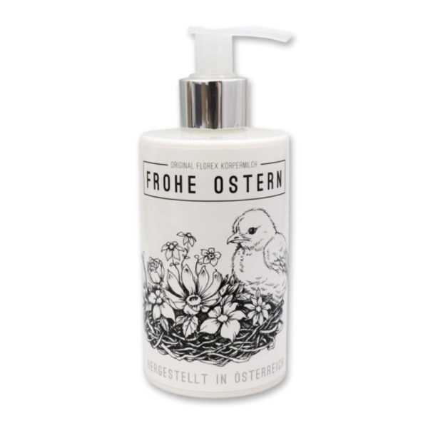 Bodymilk mit biologischer Schafmilch 250ml im Spender "Frohe Ostern", Honig