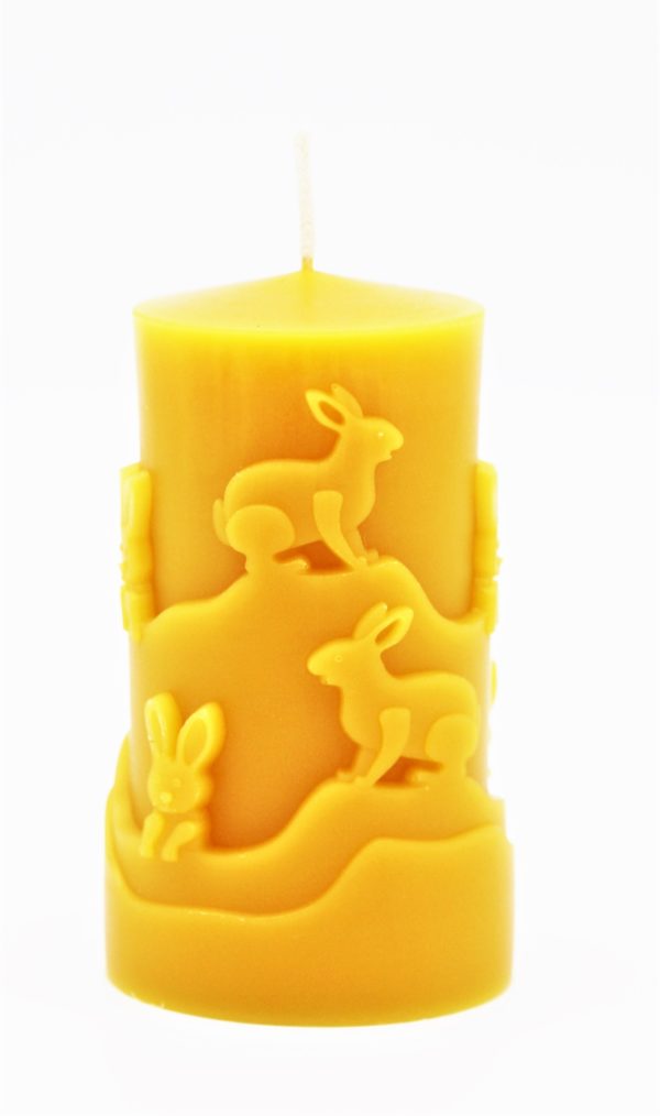 Stumpen mit Hasen-Natur Produkt