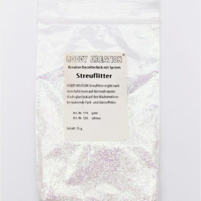 Streuflitter Schnee 15g