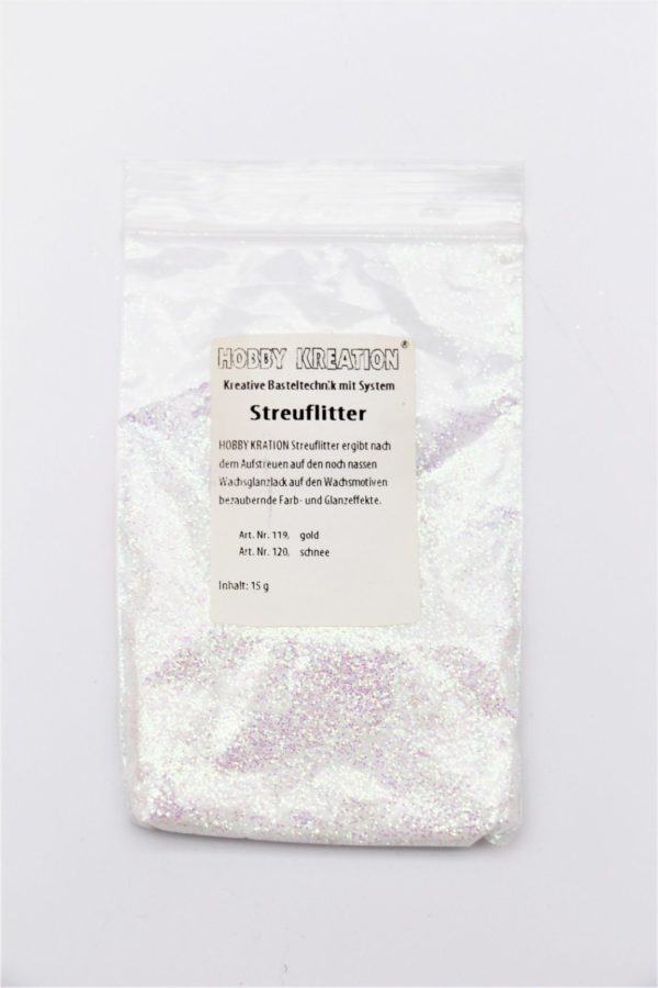 Streuflitter Schnee 15g