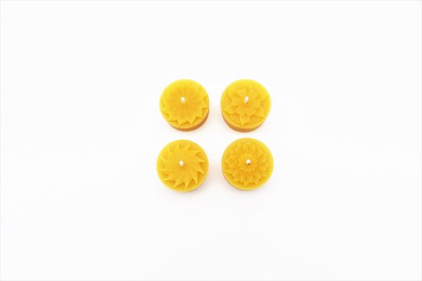 4er Teelichtform Blumen 30mm