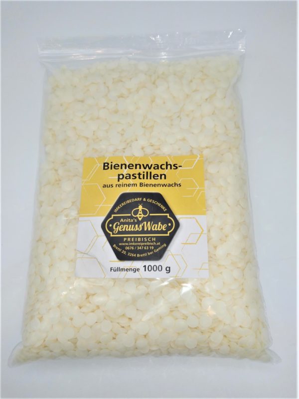 Bienenwachspastillen weiß 1 kg
